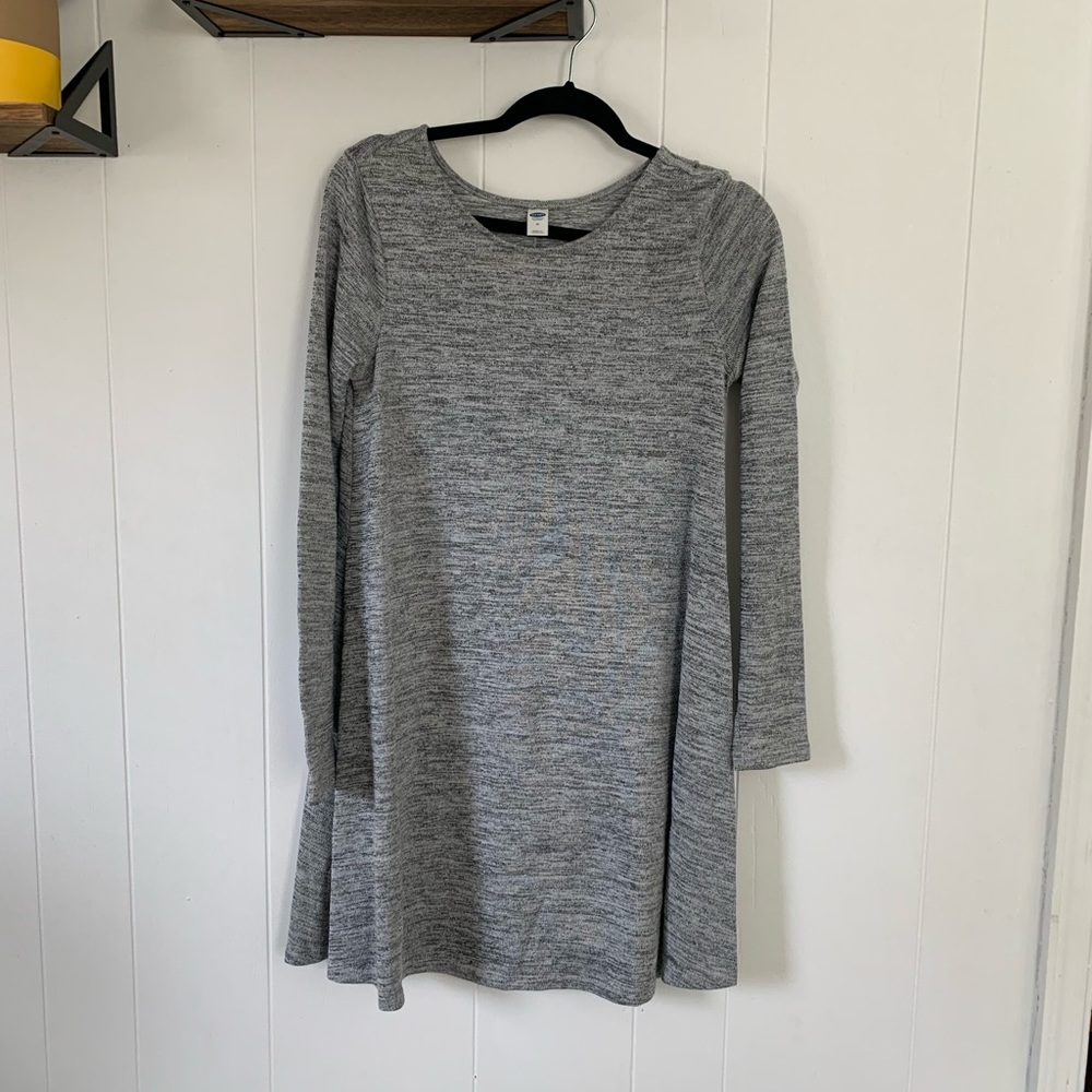 Gray Old Navy Swing Dress